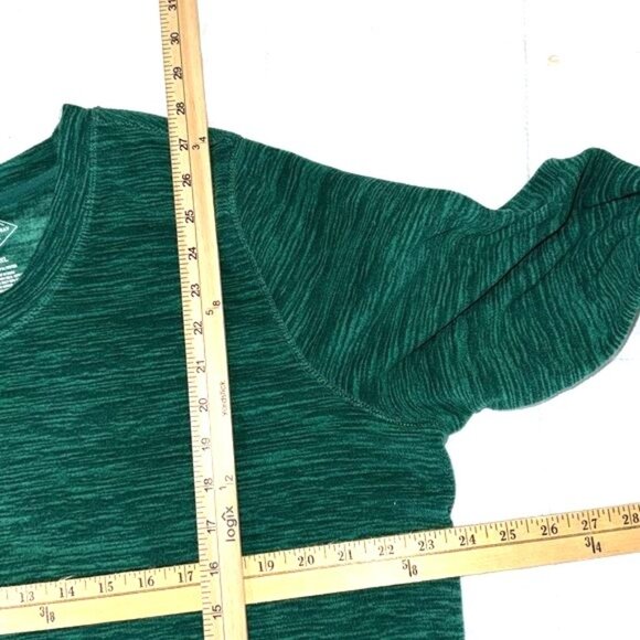 St. Johns Bay XXL Green Long Sleeve V-Neck Top - Picture 5 of 5